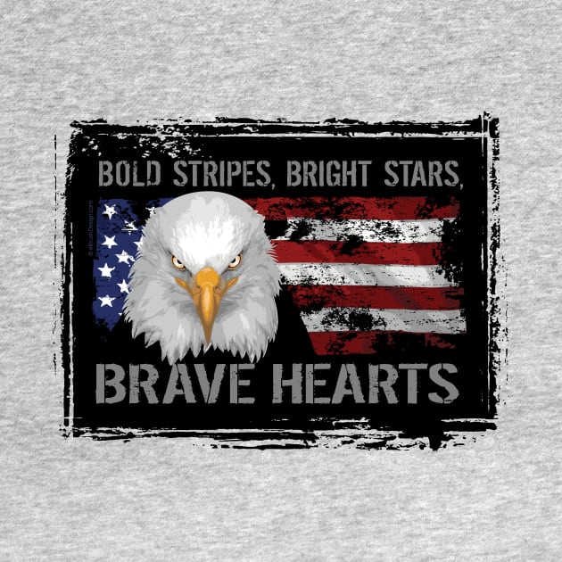 Brave American Hearts by eBrushDesign